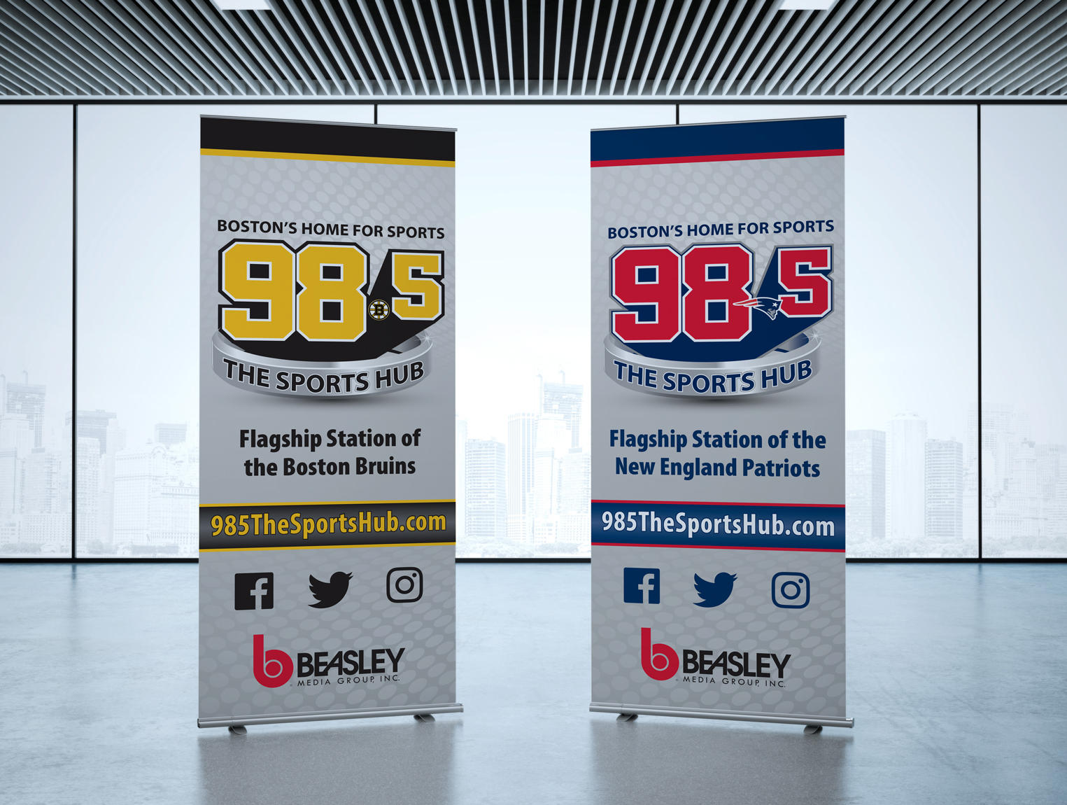 98.5 The Sports Hub Banner