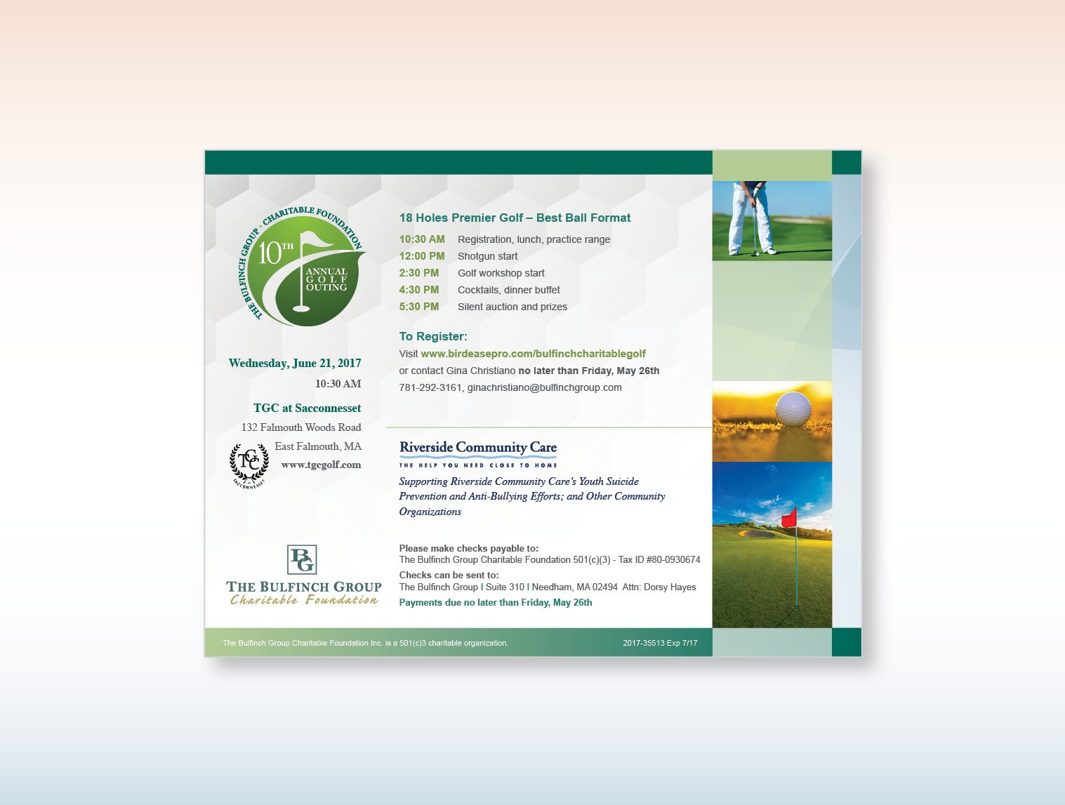 Bulfinch Golf Postcard