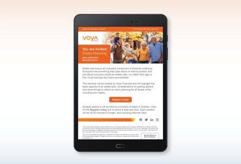 Voya Estate Planning Eblast