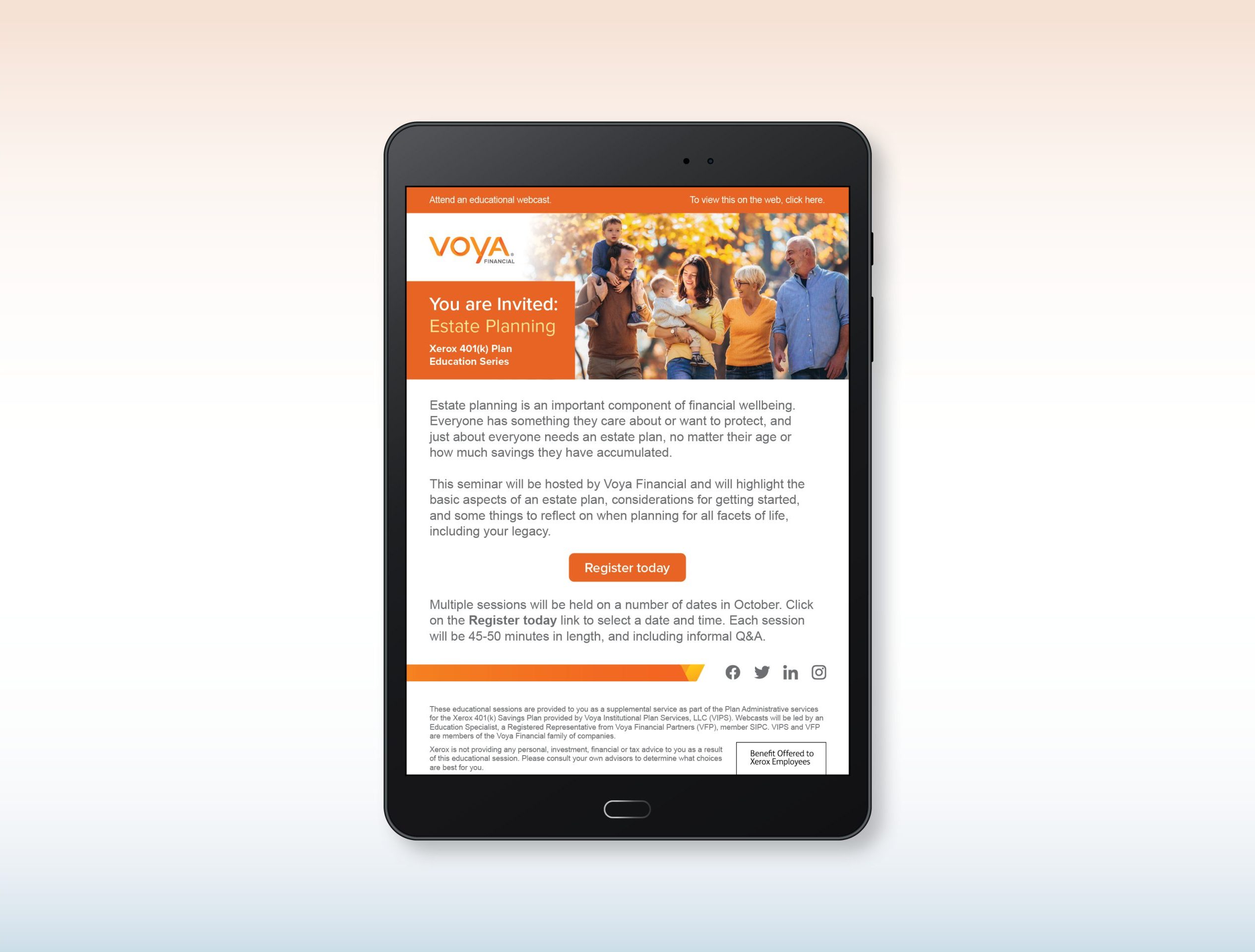 Voya Estate Planning Eblast