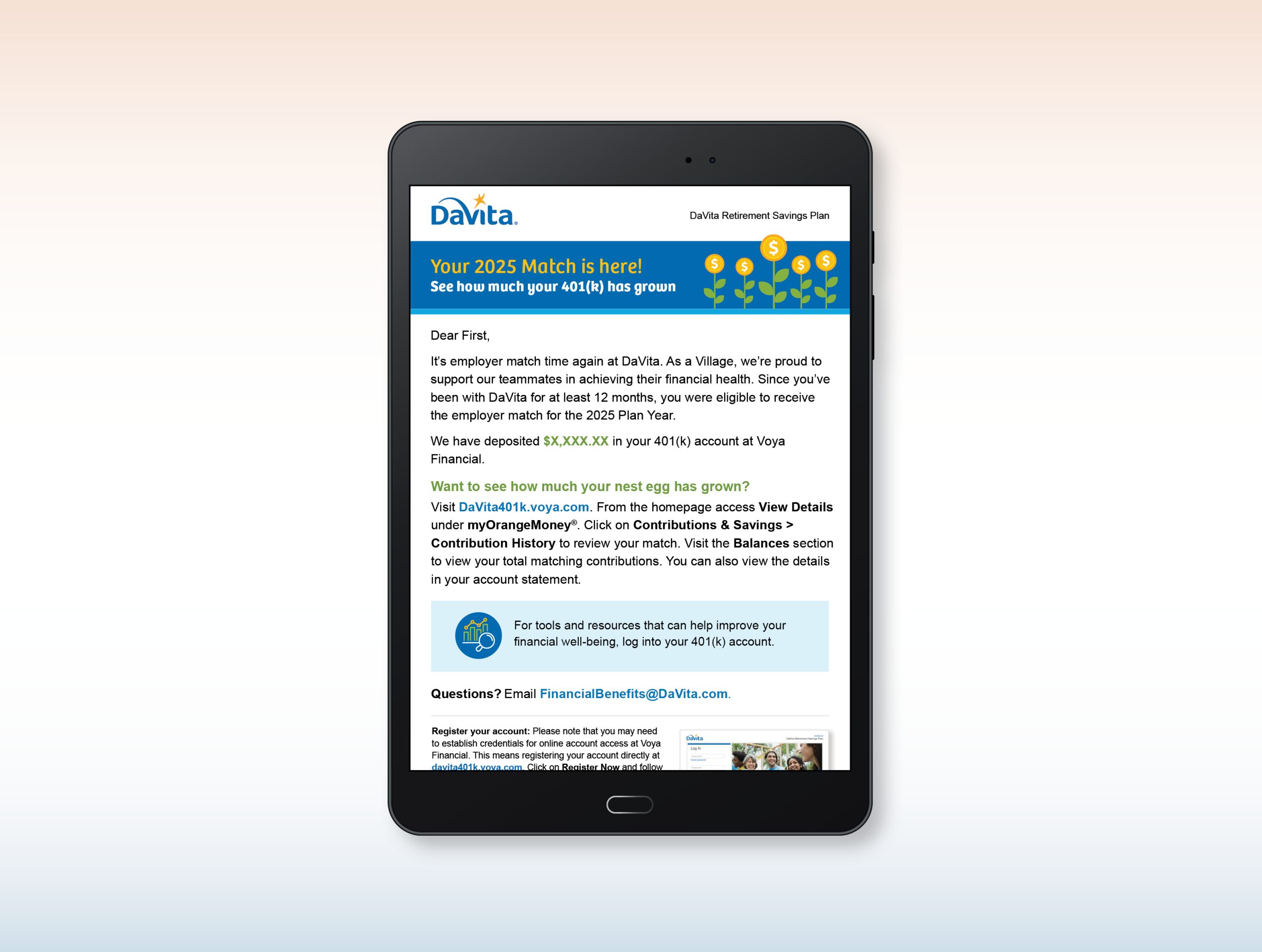 Davita Eblast